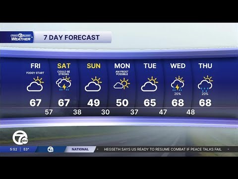 Metro Detroit Weather: Dense Fog Advisory until 10 a.m.