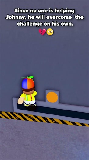 Nobody helped Johnny Play TeamWork Obby #roblox #johnny
