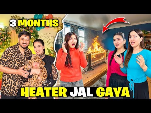 Room Ka Heater Jaal Gaya😱😰|Anaviya Ki 3rd Month Birthday Celebration🥳🎉|Sab Bhot Paryshan💔|Sistrology