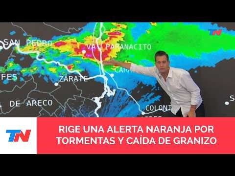 ALERTA NARANJA EN EL AMBA: se esperan tormentas severas, fuertes vientos y posibilidad de granizo