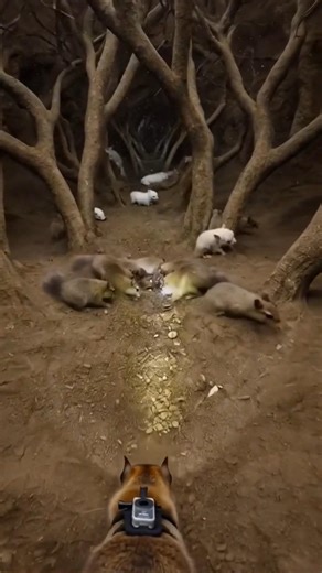 Micro Camera on a Ground Squirrel Exploring Underground Tunnels #Shorts #wildlife #animalpov #nature