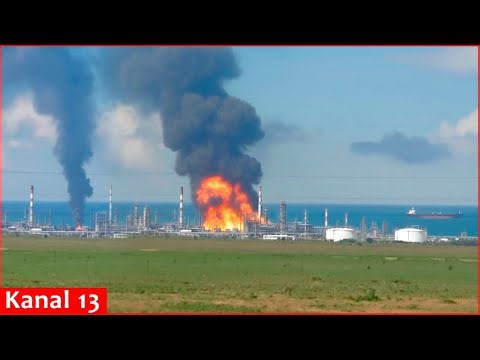 Ukrainian drones attacked the port of Taman of Russia, damaging ships, berths, and a pipeline