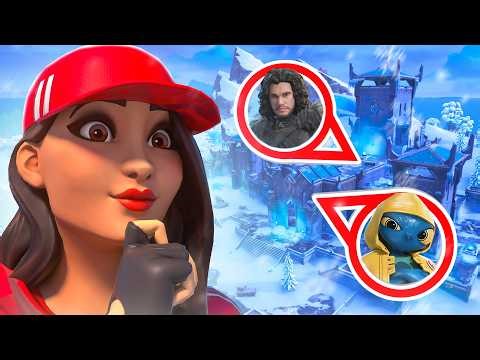 CACHE CACHE GÉANT à FORT FRISSON sur FORTNITE ! ❄️