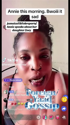 JamaicaTikTokreports/ Annie speaks about her daughter Zoey #annie #jamaicatiktok #fyppppppppppppppppppppppp #jamaicatiktok🇯🇲viral #fypシ゚viral