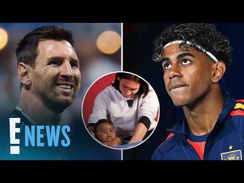 Lionel Messi Once Held Baby Lamine Yamal—Now They're Sharing Soccer History | E! News