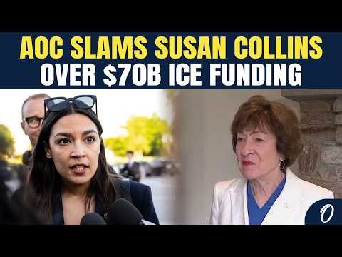 “She Helped Rubber-Stamp IT!” AOC BLASTS Susan Collins Over $70B ICE Funding And Surveillance