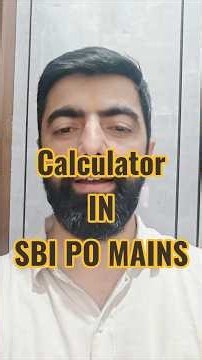 Calculator First Time In SBI PO Mains 2026🔥🔥
