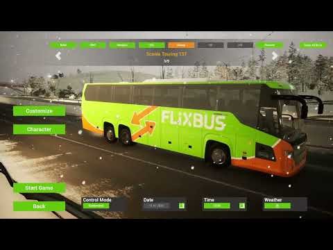 Fernbus Coach Simulator | Winter Drive From Paris To Frankfurt Airport And City Centre