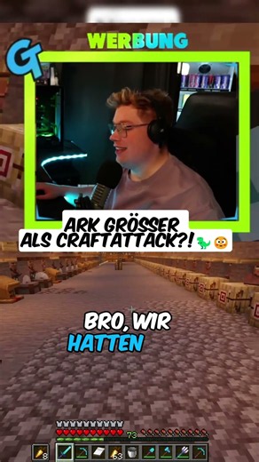 ARK grösser als CraftAttack!🦖😳 | #clip #viral #twitch #gaming #craftattack14 #ark