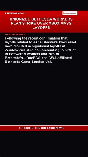 Massive Layoffs Hit Bethesda & id Software: Xbox/ZeniMax Restructuring Update #Shorts