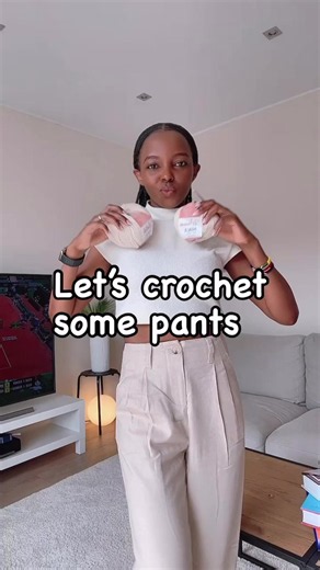 Loved crocheting these pants a while back 🧶 Step by step crochet tutorial is on my YouTube : ACcrochets #crochettutorrial #accrochets #howtocrochet #crochetpants #crochetinspo
