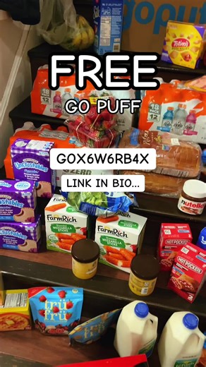 FREE FOOD‼️🏃‍♀️🏃‍♀️🏃‍♀️ #gopuff #free #foodie #home #viralvideo