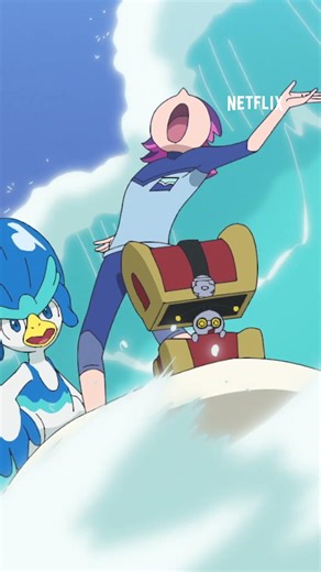 Surf’s up! 🌊🏄‍♂️ Pokémon Horizons: Season 3 is now playing on Netflix!
