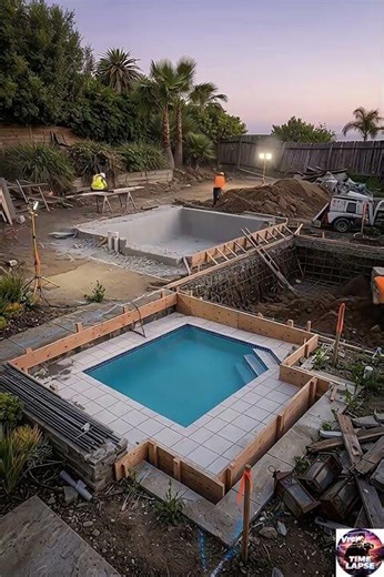 Backyard Pool Construction From Start to Finish #timelapse #pooldream