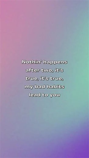Ed Sheeran - Bad Habits (lyrics)