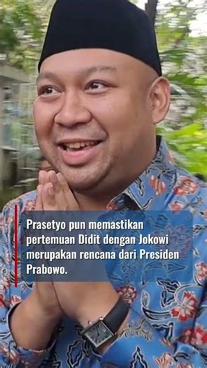 Istana Pastikan Tidak Ada Pesan Prabowo dalam Pertemuan Didit dengan Jokowi #short