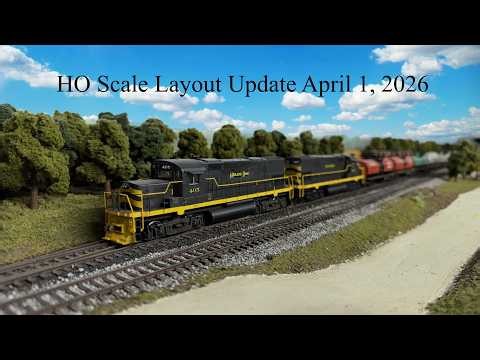 HO Scale Layout Update for April Fools Day 2026