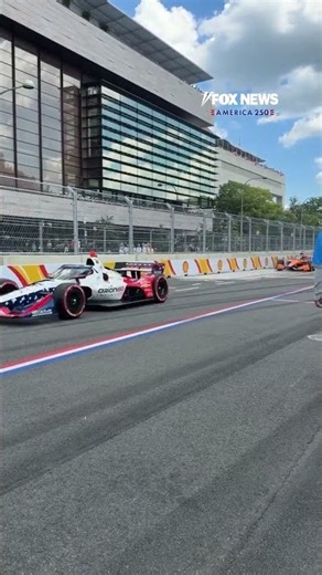 WATCH: Drivers leave the pits, race onto the track at Freedom 250 Grand Prix #shorts #foxnews #news