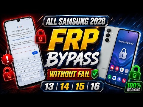 ✅Samsung FRP Bypass 2026🔥| How to Remove FRP Lock | Android 13-14-15-16