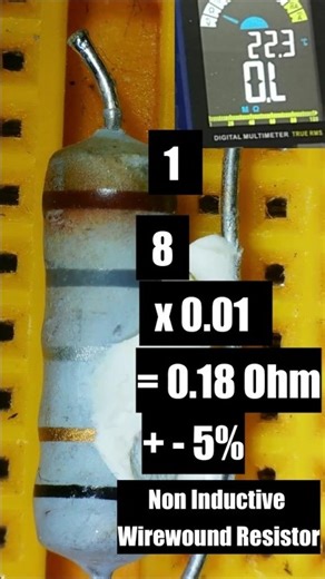 0.18 Ohm Resistor Color Code Explained #shorts