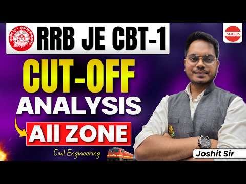 RRB JE CBT-1 All Zone Cut Off Analysis 2025 😱 Safe Score, Normalization & Selection Update