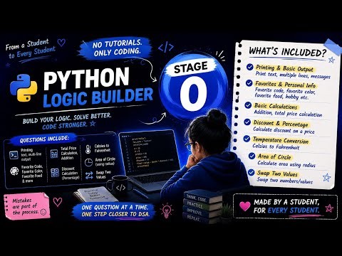 10 Beginner Python Coding Questions to Build Your Logic | Python Logic Builder #0