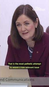 Australian senator calls question 'pathetic'