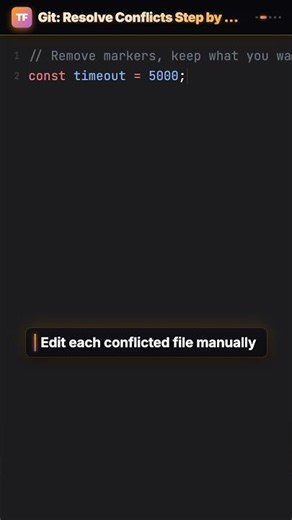 Resolve merge conflicts in 5 steps #Shorts