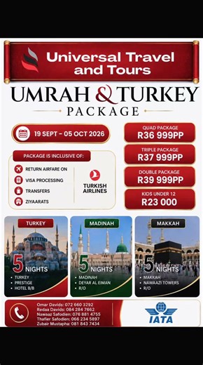 Universal Travel and Tours on Reels