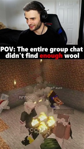 When the entire group chat can't find wool