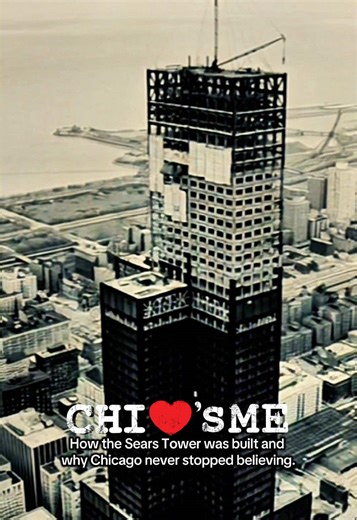 When the Sears Tower was built, many thought it was impossible too tall, too bold, too ambitious. 🏙️ Built in the early 1970s, the Sears Tower rose in just about three years to over 100 stories & powered by a revolutionary bundled-tube steel design that changed skyscrapers forever.📍 Over 76,000 tons of steel were used to build it and for nearly 25 years, it stood as the tallest building on Earth! 🌎 proving Chicago doesn’t just dream big we engineer belief. ✨ This tower didn’t just reshape the