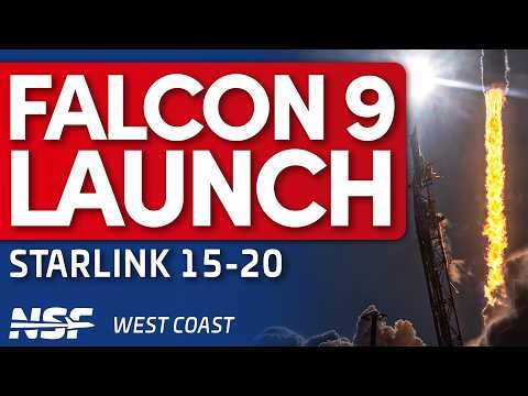 SpaceX Launches Falcon 9 Starlink 15-20