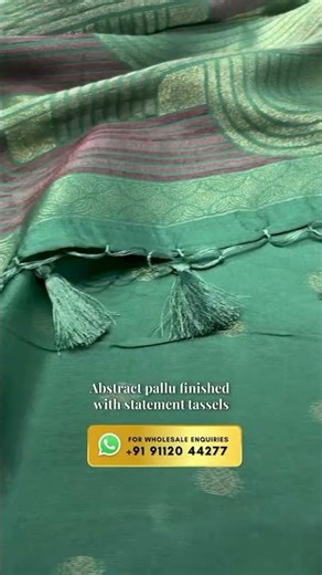 Dola Silk Saree ✨ Abstract Weave & Tassel Pallu | Priyuja ❤️ #dolasilksaree #shorts