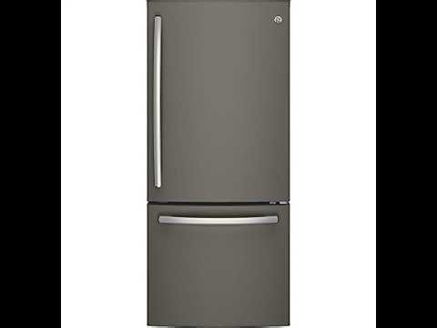 GE Slate Bottom Freezer Refrigerator Review | Features, Design & Storage