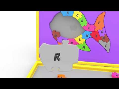 Learn Alphabet with Fish Shape Matching Puzzle! 🐟🔤 ABC Alphabet for Kids