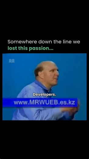 Multiprenur® on Instagram: "In 2001, Microsoft CEO Steve Ballmer took the stage at a developer conference, sweating profusely and hyping the crowd. He bounced around chanting “Developers! Developers! Developers!” repeatedly in a high-energy frenzy. The moment underscored Microsoft’s push to rally third-party developers behind Windows and .NET amid Linux competition. Ballmer later explained it as a genuine “call to action”—Microsoft needed external builders to thrive, not just internal platforms.