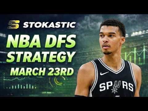 NBA DFS Strategy Monday 3/23/26 | DraftKings & FanDuel NBA Lineup Picks