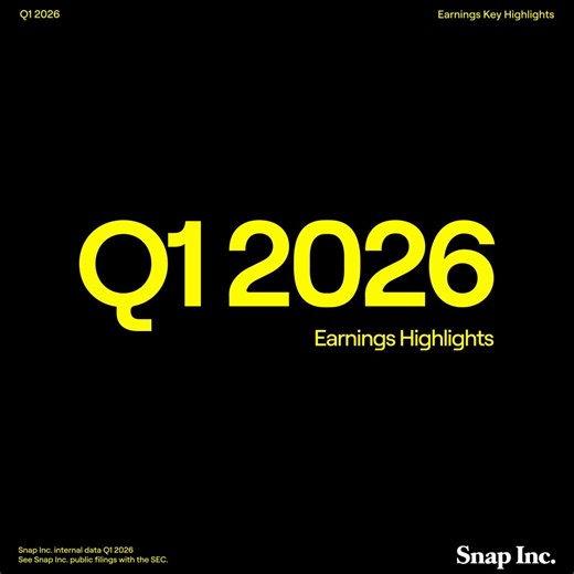 Today, we announced our Q1 2026 earnings results, where we shared that Snap’s global community has grown to 956 million monthly active users, and revenue reached $1.53 billion.Full report: https://t.co/nDlIAzA3uH