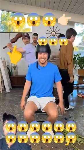 MR BEAST EXTREME HELMET CHALLENGE! 😱🔥 #shorts #mrbeast #greenscreen