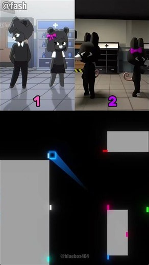 Terranova Ratthew x Rattina at the Animal Hospital Anomaly (2D vs 3D) | Blue Bouncing Square