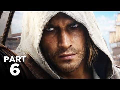 ASSASSIN'S CREED BLACK FLAG RESYNCED Walkthrough Gameplay Part 6 - MAN O' WAR SHIP (FULL GAME)