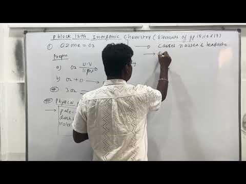 Elements of group 15 16&17 compounds of oxygen and sulfur preparation of ozone and sulfuric acid SO2