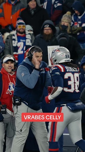 Coach Vrabel Celebrates New England Patriots Touchdown