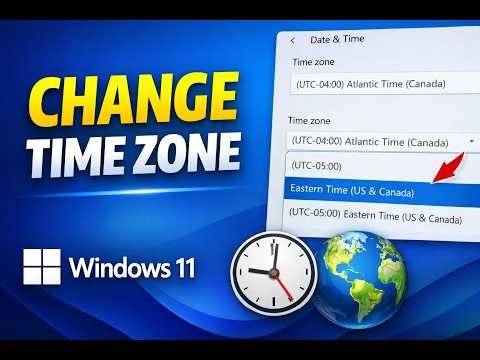 How to Change Time Zone in Windows 11 | GearUpWindows Tutorial