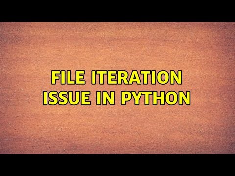 File iteration issue in python
