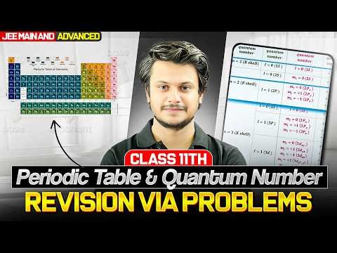 Periodic Table & Quantum Numbers: Basic to Advanced | Class 11 JEE Main & Advanced