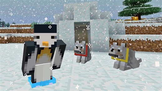 Escape the frozen danger in Minecraft