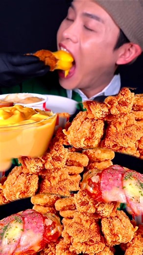 🔥 KFC FAST FOOD Feast Mukbang 🍗🍕 | Pizza & Egg Tart ASMR Challenge