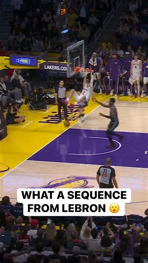 LeBron James gets the steal, then makes a tough catch to find Jake LaRavia with the nice dime! 😮‍💨 Tap to Watch ➡️ https://www.nba.com/how-to-watch-game-redirect/0022500501?partnerRef=NBA&platform=Facebook&surface=Post | NBA