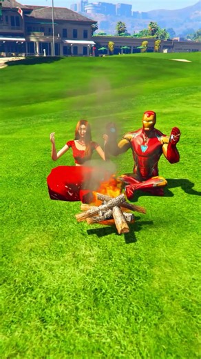 GTA 5 Spiderman run to take powers #shorts #shortsfeed #spiderman #ironman